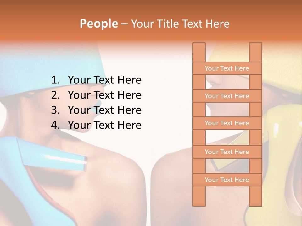 Young Face Female PowerPoint Template