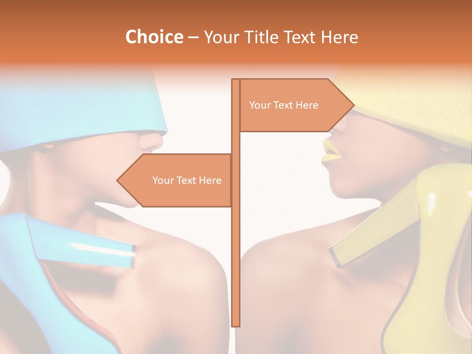 Young Face Female PowerPoint Template