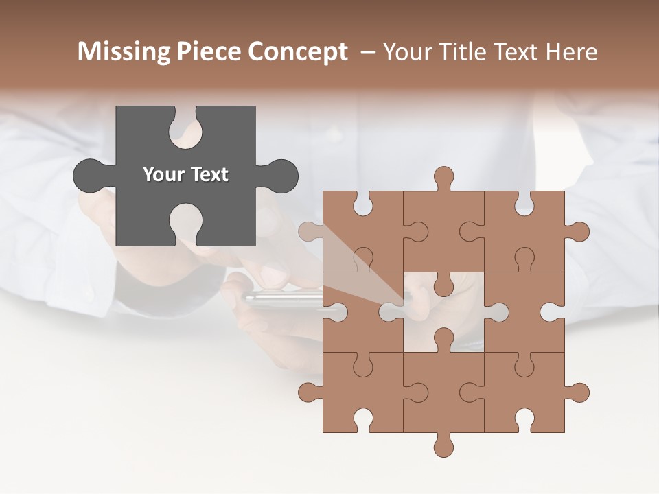Corporate Typing Cellphone PowerPoint Template