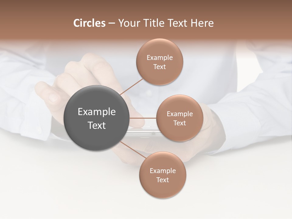 Corporate Typing Cellphone PowerPoint Template