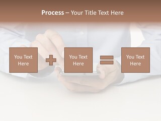 Corporate Typing Cellphone PowerPoint Template