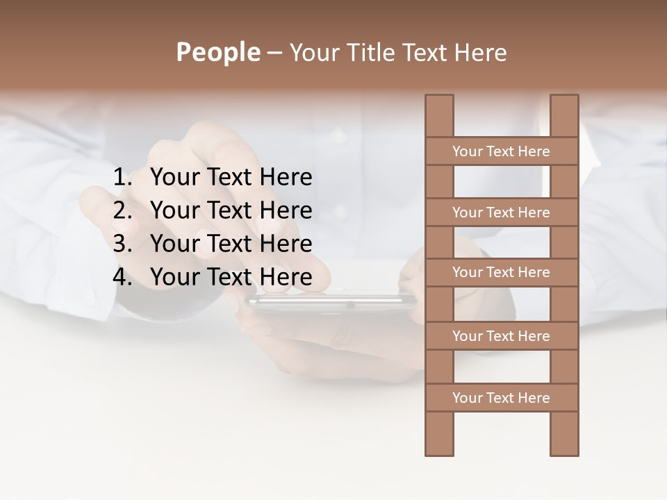 Corporate Typing Cellphone PowerPoint Template