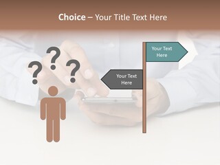 Corporate Typing Cellphone PowerPoint Template