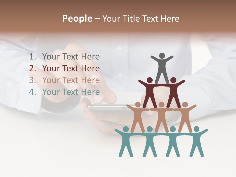 Corporate Typing Cellphone PowerPoint Template
