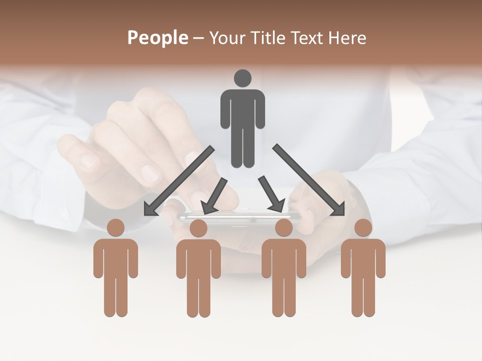 Corporate Typing Cellphone PowerPoint Template