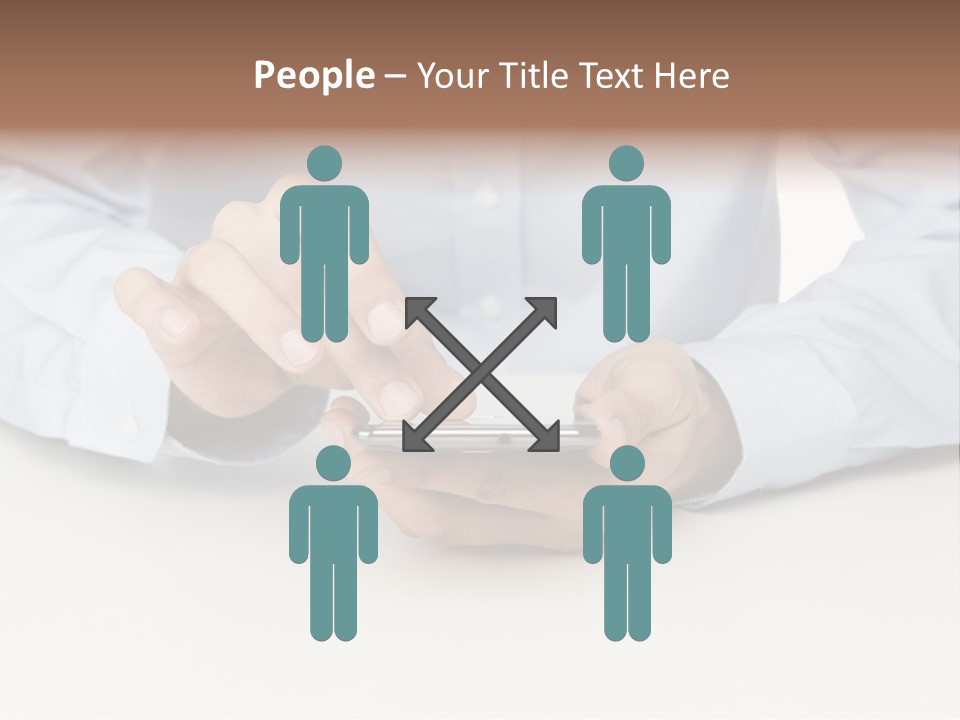 Corporate Typing Cellphone PowerPoint Template