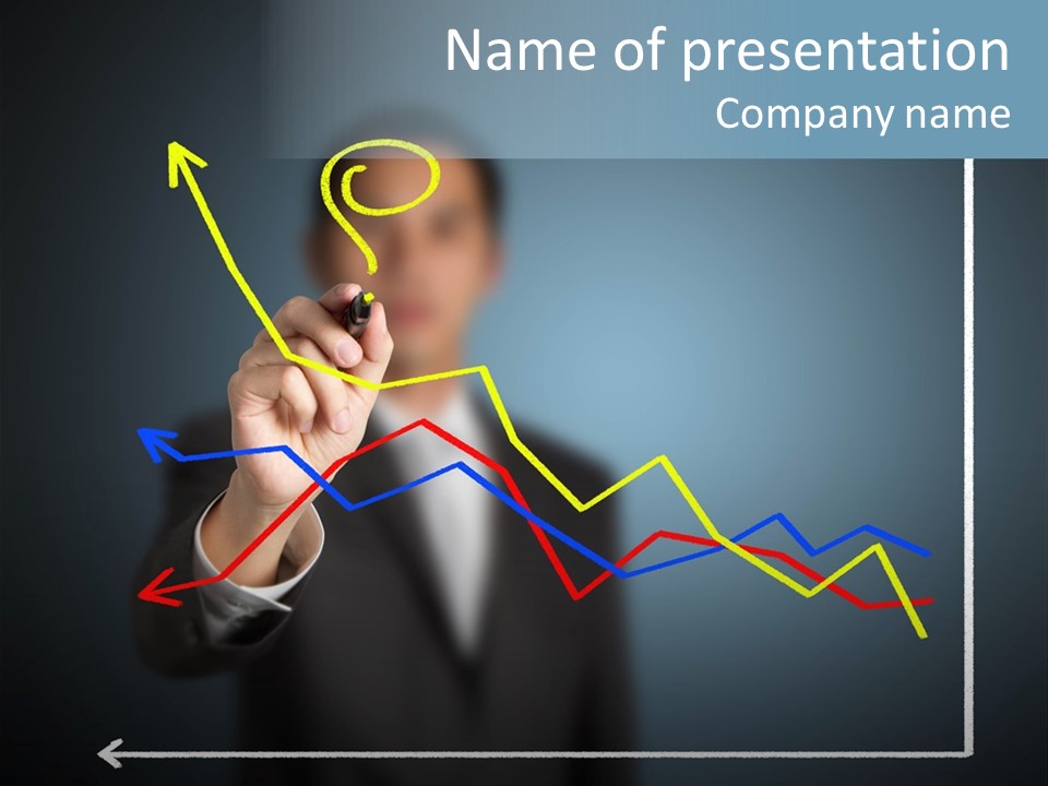 Marketing Businessman Hand PowerPoint Template
