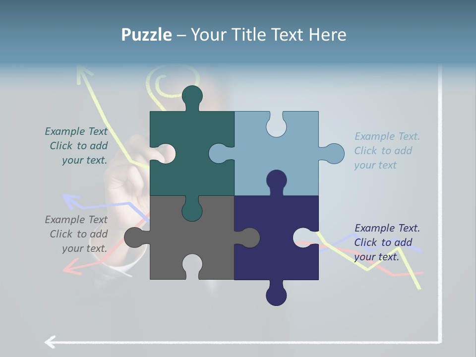 Marketing Businessman Hand PowerPoint Template