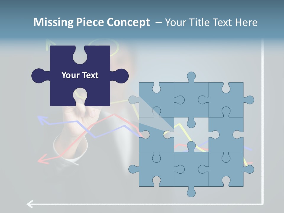 Marketing Businessman Hand PowerPoint Template