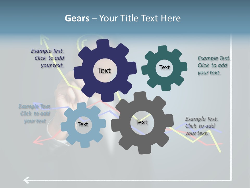 Marketing Businessman Hand PowerPoint Template