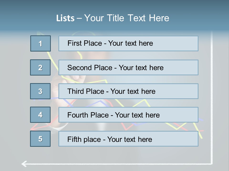 Marketing Businessman Hand PowerPoint Template