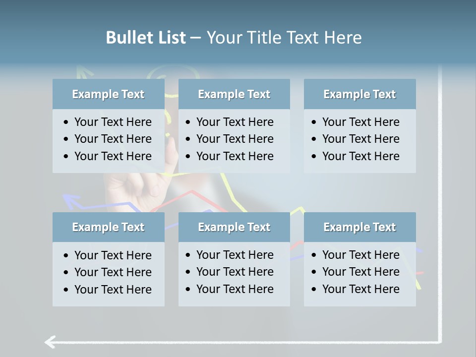 Marketing Businessman Hand PowerPoint Template