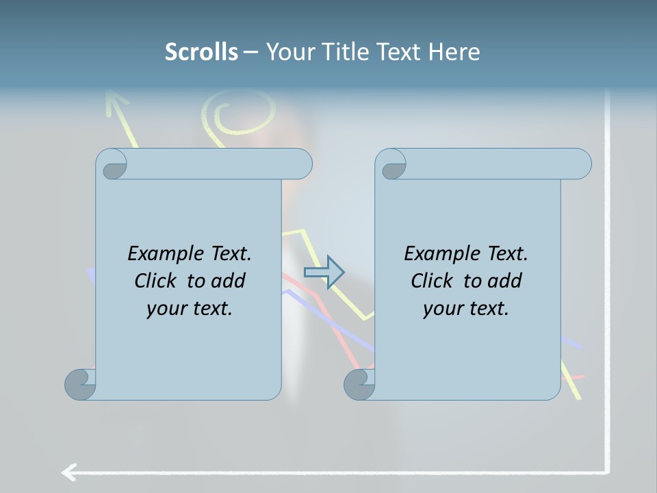 Marketing Businessman Hand PowerPoint Template