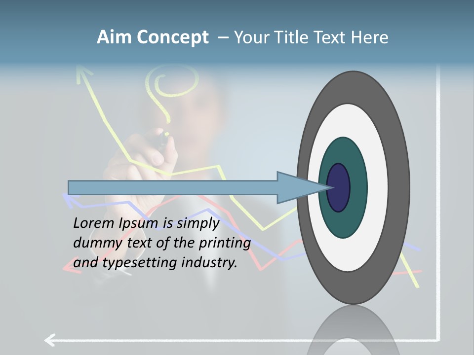 Marketing Businessman Hand PowerPoint Template