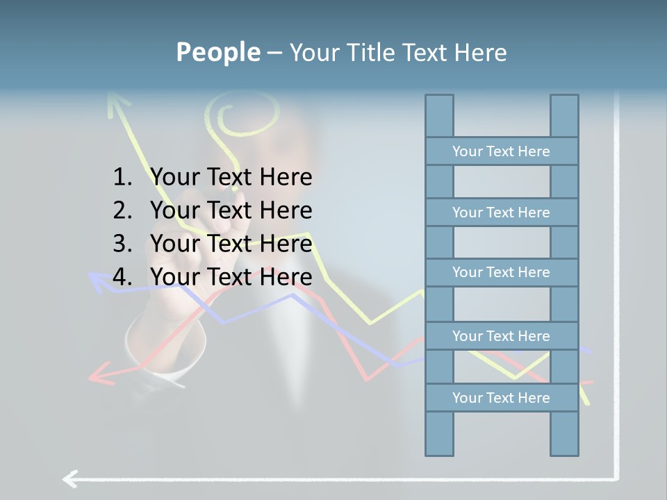 Marketing Businessman Hand PowerPoint Template