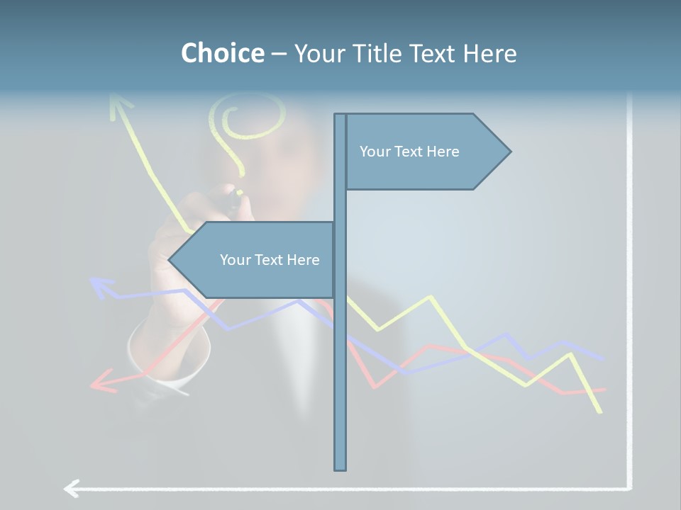 Marketing Businessman Hand PowerPoint Template