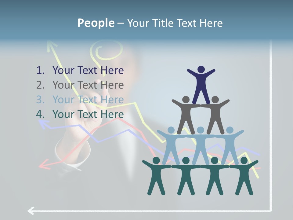 Marketing Businessman Hand PowerPoint Template