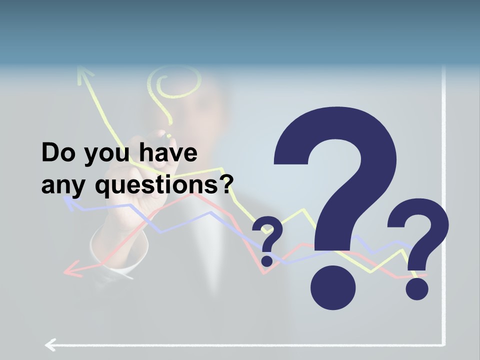 Marketing Businessman Hand PowerPoint Template