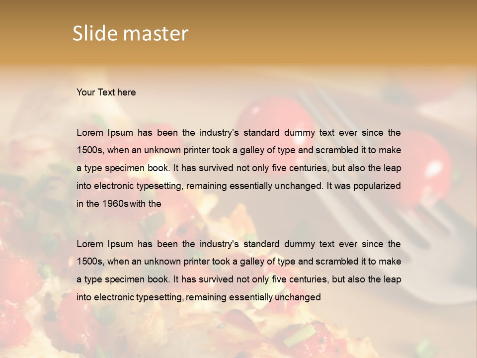 Cheese Grated Onion PowerPoint Template