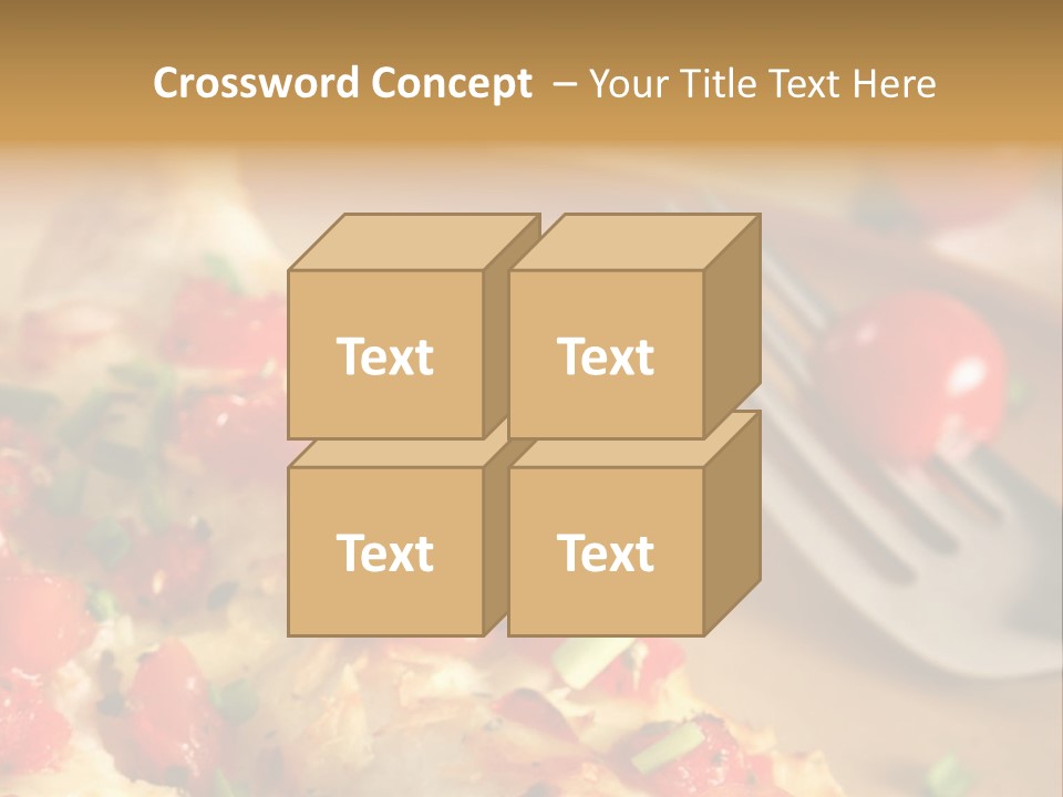 Cheese Grated Onion PowerPoint Template