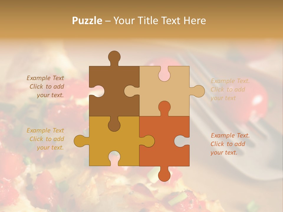 Cheese Grated Onion PowerPoint Template