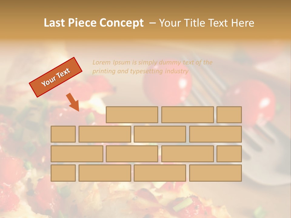 Cheese Grated Onion PowerPoint Template