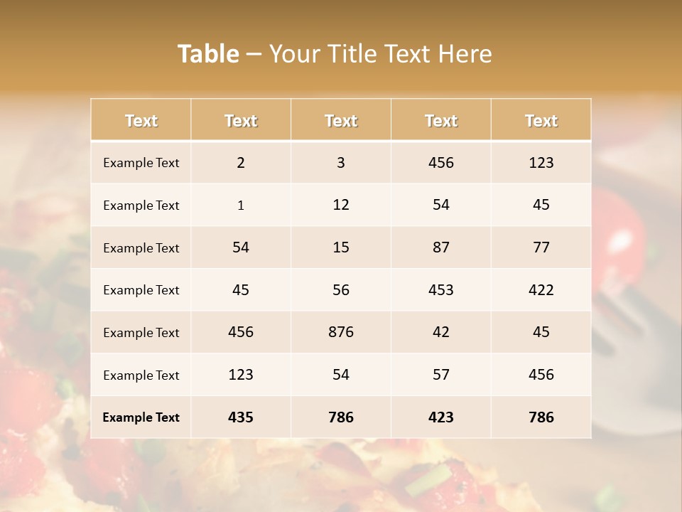 Cheese Grated Onion PowerPoint Template