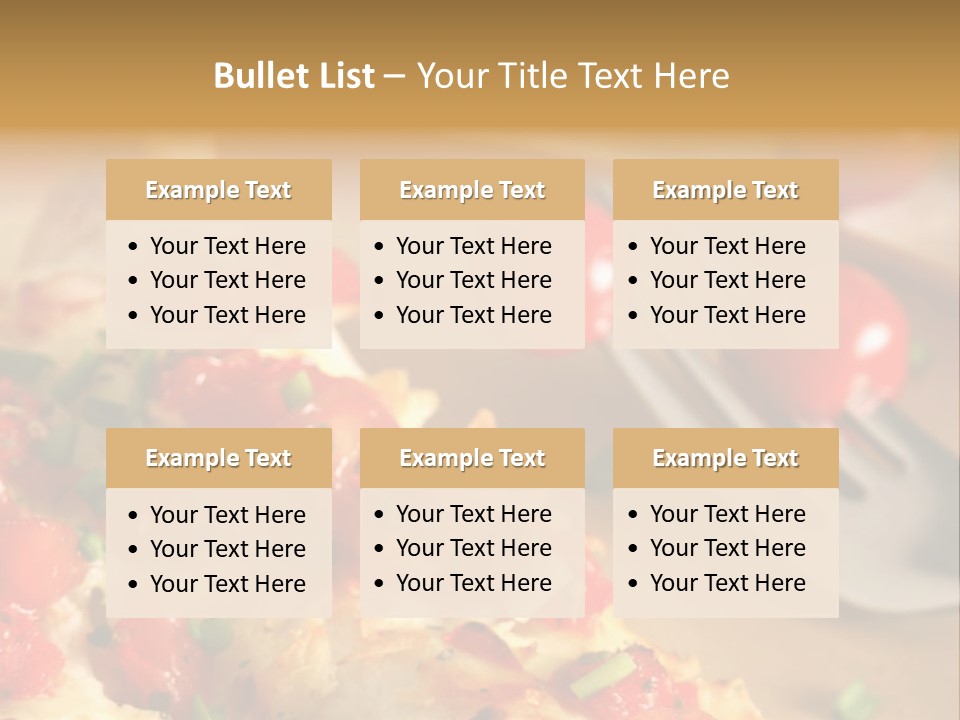 Cheese Grated Onion PowerPoint Template