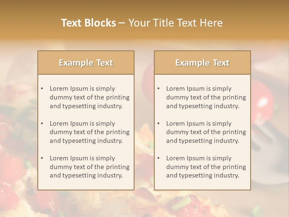 Cheese Grated Onion PowerPoint Template