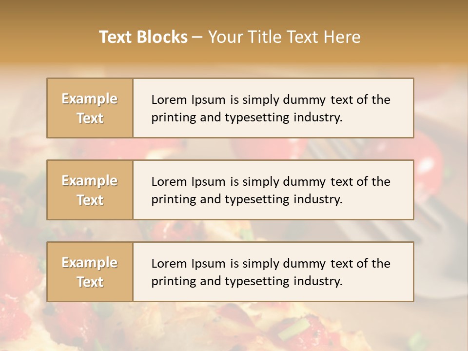 Cheese Grated Onion PowerPoint Template