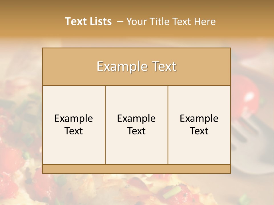 Cheese Grated Onion PowerPoint Template