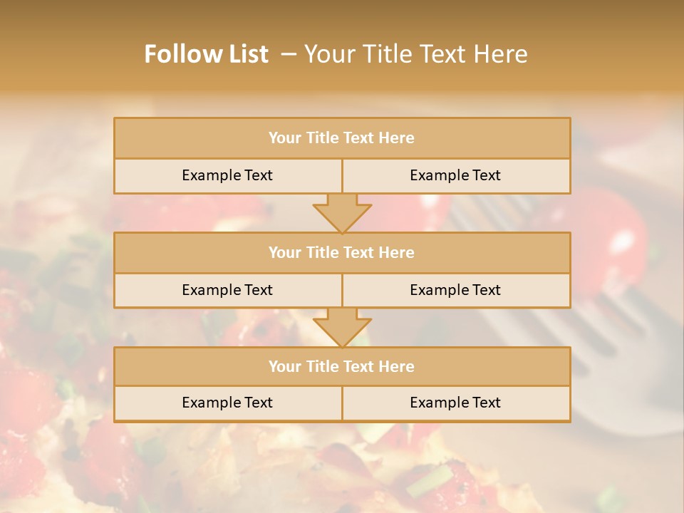 Cheese Grated Onion PowerPoint Template
