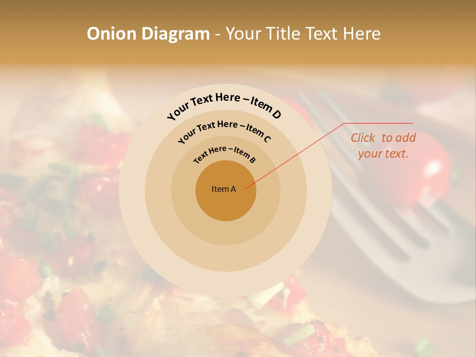 Cheese Grated Onion PowerPoint Template