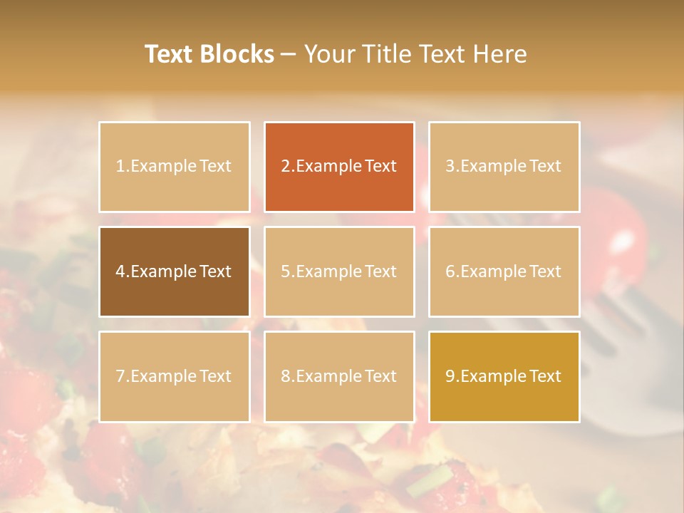 Cheese Grated Onion PowerPoint Template