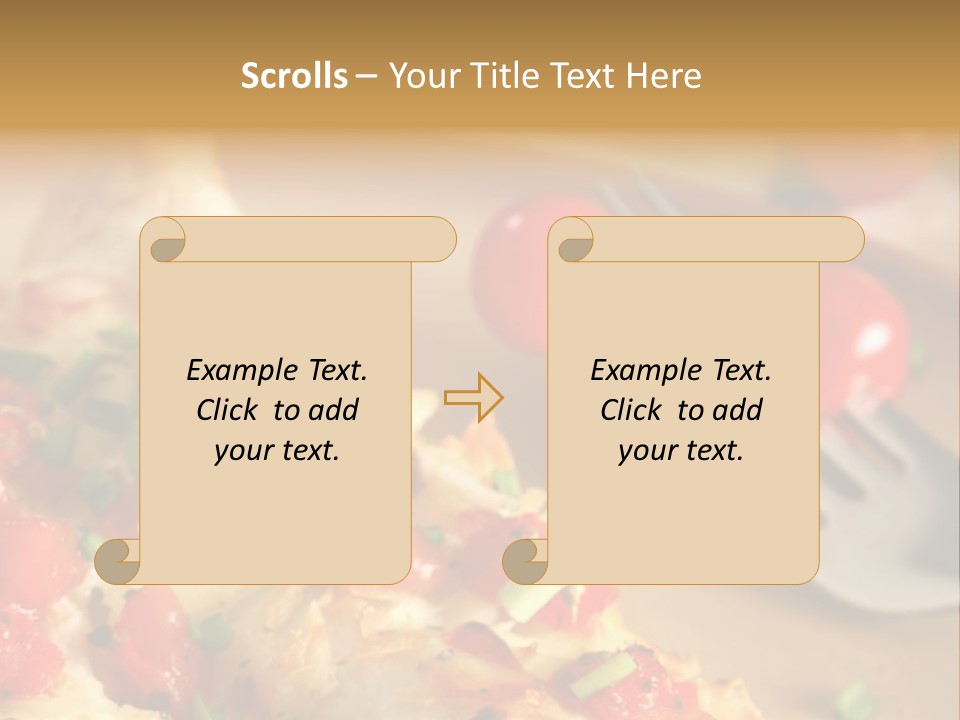 Cheese Grated Onion PowerPoint Template