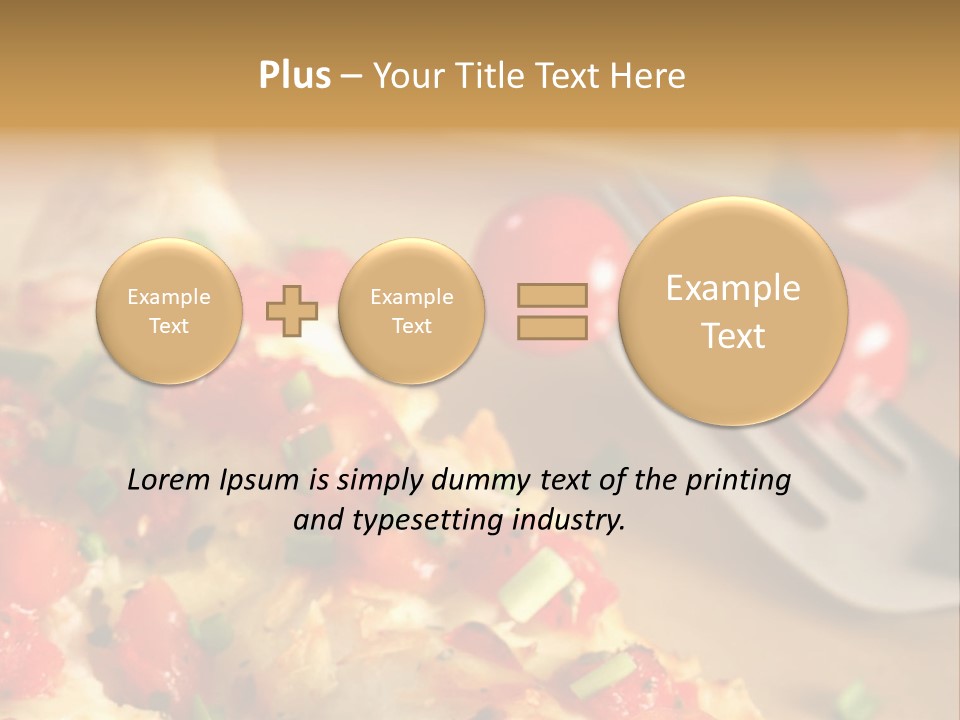 Cheese Grated Onion PowerPoint Template