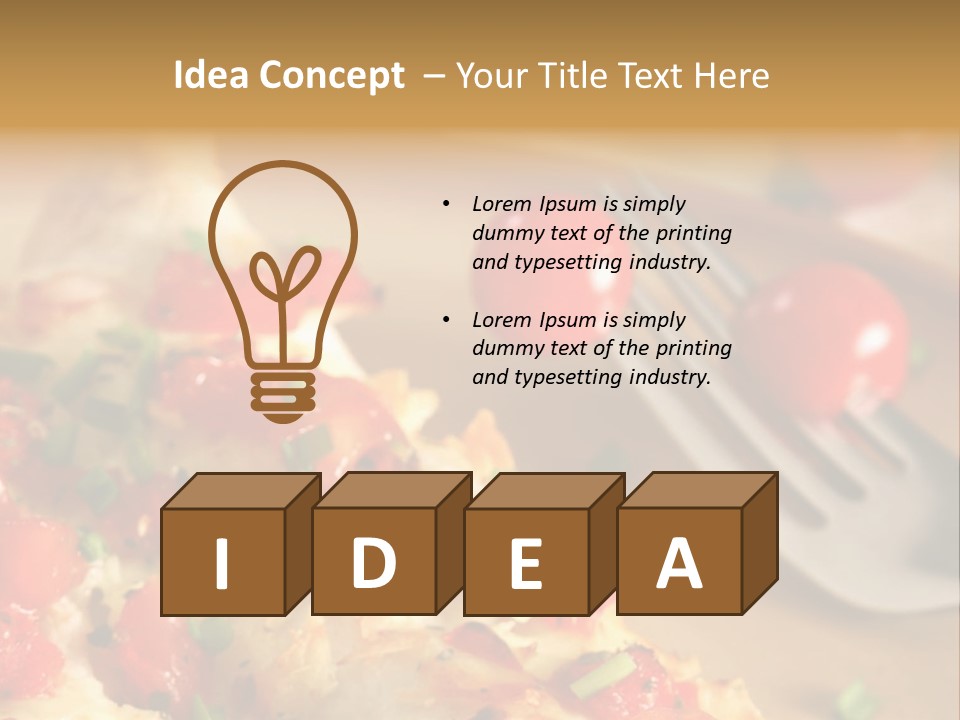 Cheese Grated Onion PowerPoint Template