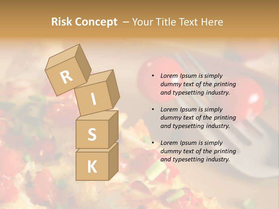 Cheese Grated Onion PowerPoint Template