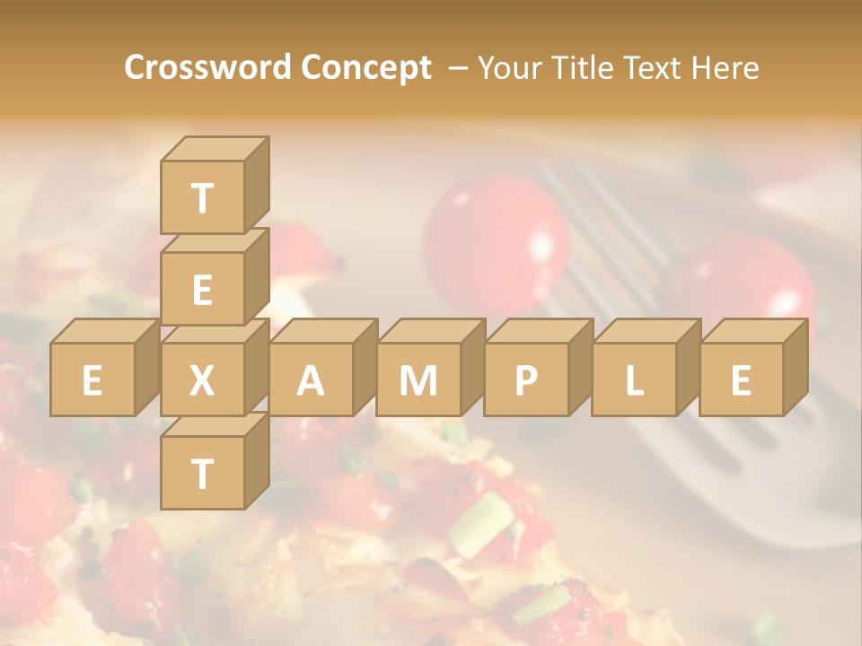 Cheese Grated Onion PowerPoint Template