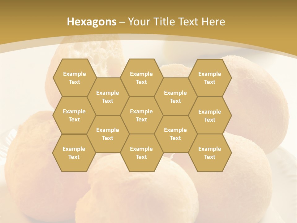 A Plate Of Bread And Butter On A Table PowerPoint Template