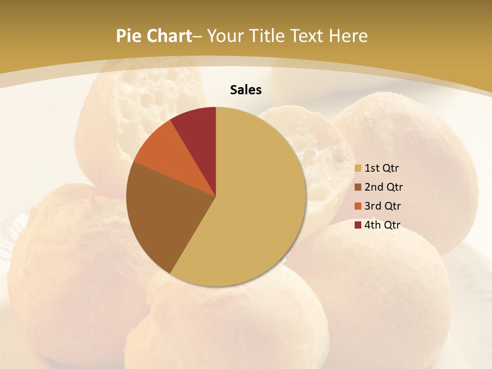 A Plate Of Bread And Butter On A Table PowerPoint Template