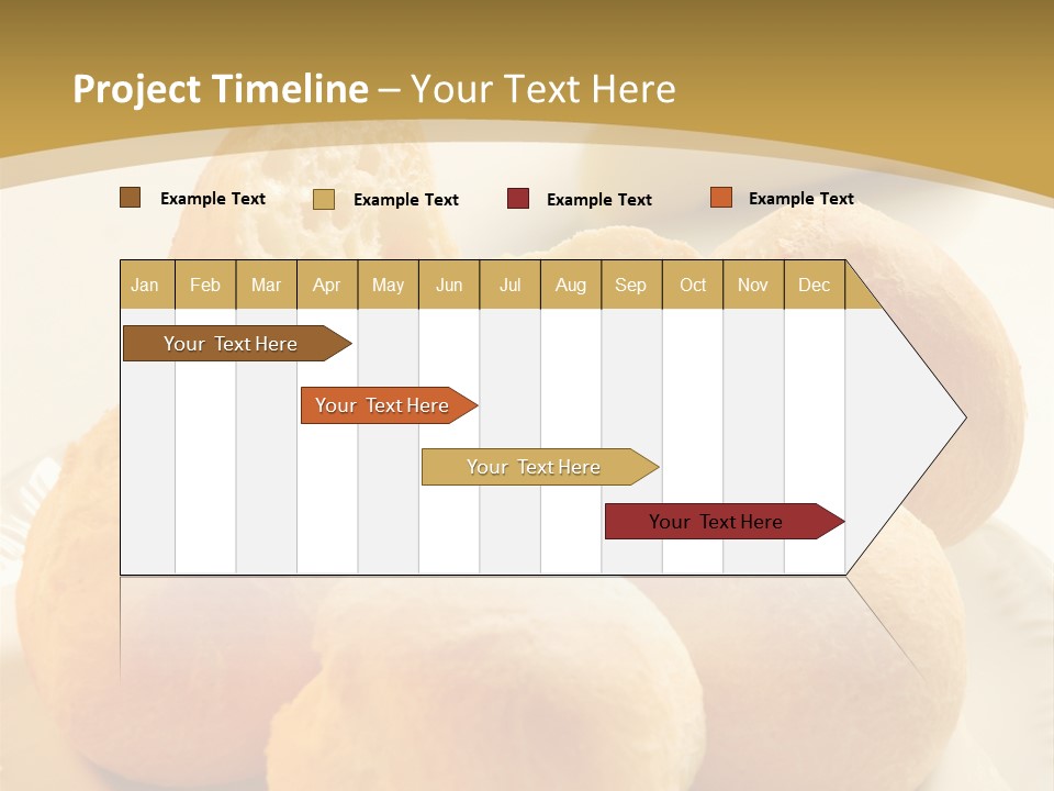 A Plate Of Bread And Butter On A Table PowerPoint Template