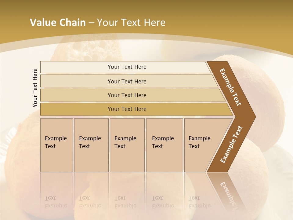 A Plate Of Bread And Butter On A Table PowerPoint Template