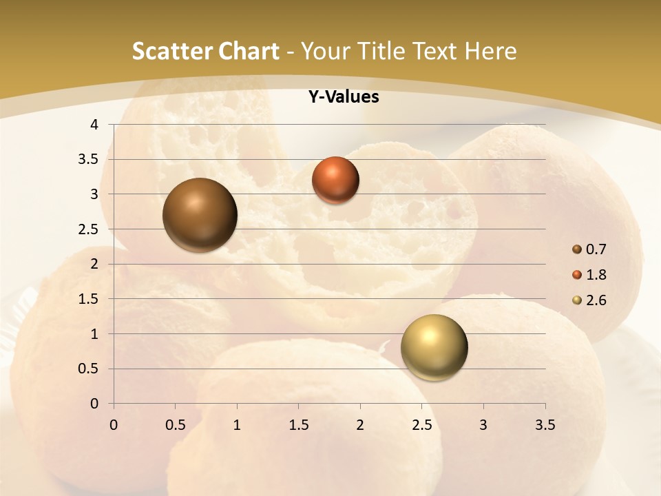 A Plate Of Bread And Butter On A Table PowerPoint Template