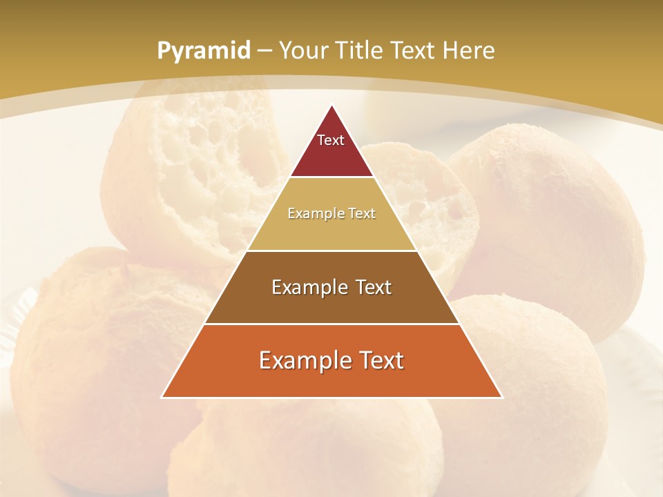 A Plate Of Bread And Butter On A Table PowerPoint Template