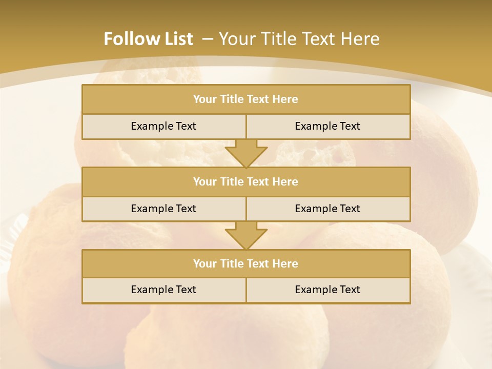 A Plate Of Bread And Butter On A Table PowerPoint Template