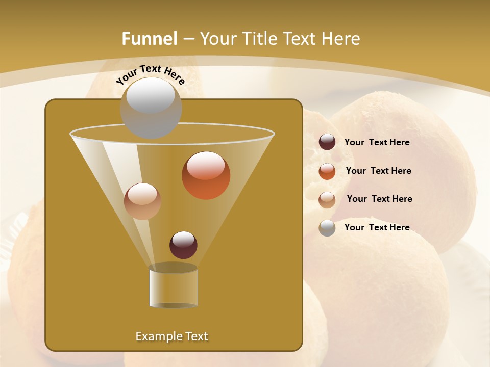 A Plate Of Bread And Butter On A Table PowerPoint Template