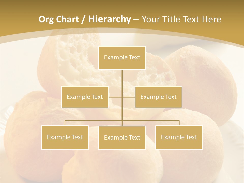 A Plate Of Bread And Butter On A Table PowerPoint Template