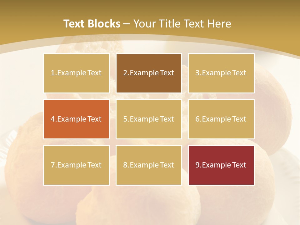 A Plate Of Bread And Butter On A Table PowerPoint Template