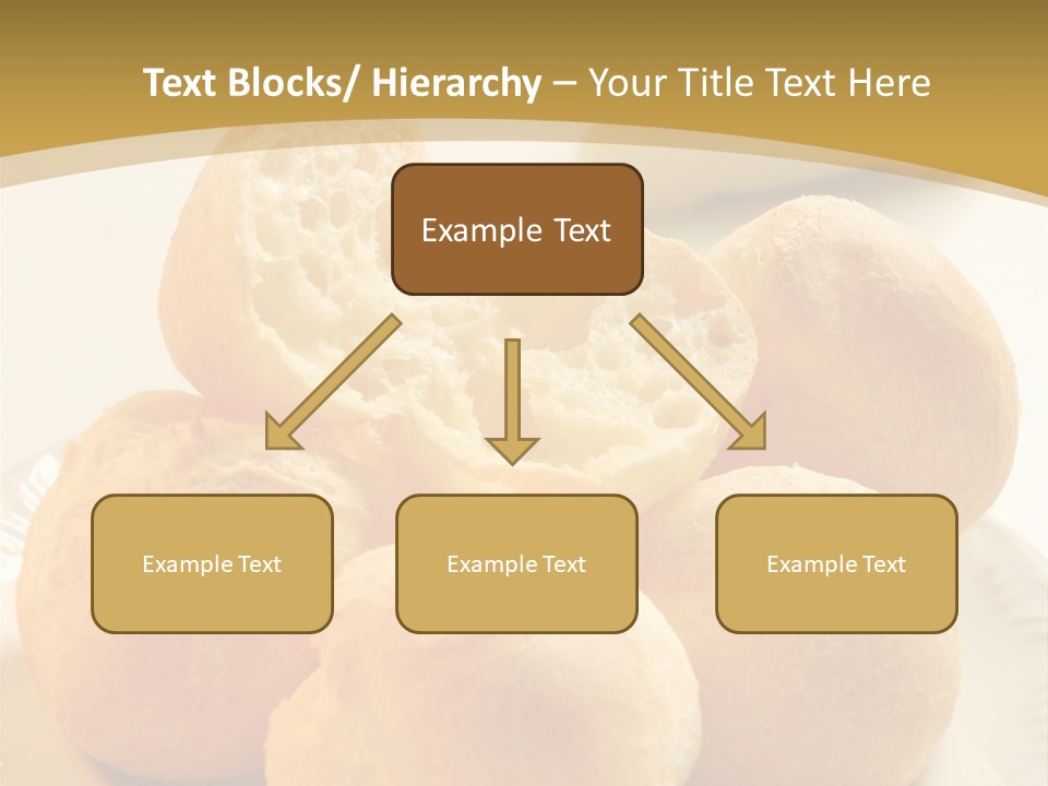 A Plate Of Bread And Butter On A Table PowerPoint Template